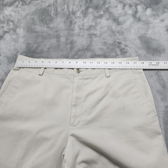Dockers Pants Mens Size 36 x 30 Beige Khaki Classic Fit Pleated Stretch Office - Picture 5 of 11